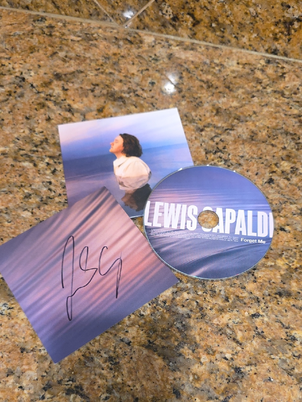 Signed Lewis Capaldi CD